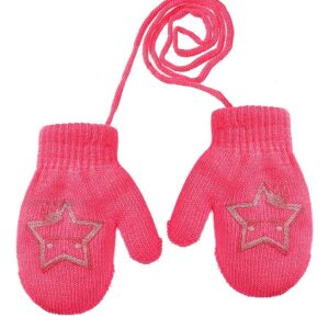 Vaikiškos pirštinės - Rak R-115DB - Rožinės (12 cm)