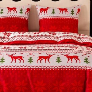 Kalėdinis patalynės komplektas - Antonio 3150 (160x200 cm)