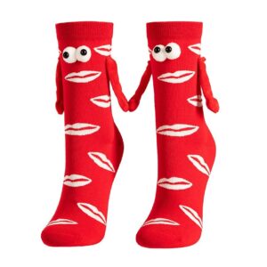 Kojinės - CSLW250-009 Friends (Raudonos lūpos)