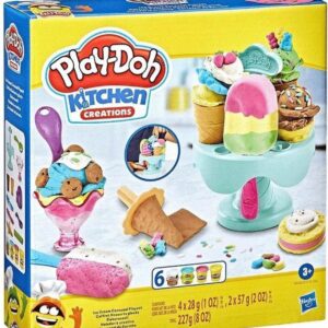 Play-Doh Kitchen Creations rinkinys - Ice Cream Carousel Playset