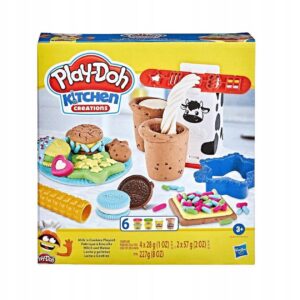 Play-Doh Kitchen Creations rinkinys - Milk 'n Cookies Playset
